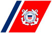 U.S. Coast Guard Racing Stripe Logo and link to USCG website
