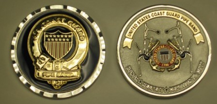 USCG Pipe Band Coin